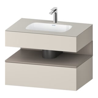 Duravit Einbauwaschtisch-Möbel-Set Qatego 80x55x60cm, ba m/ta m, Kon-WTU, Nischenb