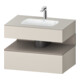 Duravit Einbauwaschtisch-Möbel-Set Qatego 80x55x60cm, ba m/ta m, Kon-WTU, Nischenb-1