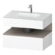 Duravit Einbauwaschtisch-Möbel-Set Qatego 80x55x60cm, ba m/we m, Kon-WTU, Nischenb-1