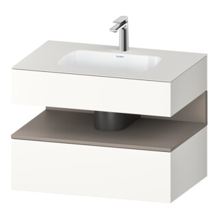Duravit Einbauwaschtisch-Möbel-Set Qatego 80x55x60cm, ba m/we m, Kon-WTU, Nischenb