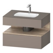 Duravit Einbauwaschtisch-Möbel-Set Qatego 80x55x60cm, E Ma/Ba m, Kon-WTU, Nischenb