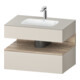 Duravit Einbauwaschtisch-Möbel-Set Qatego 80x55x60cm, E Ma/t m, Kon-WTU, Nischenb-1