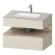 Duravit Einbauwaschtisch-Möbel-Set Qatego 80x55x60cm, E Ma/t matt, Konsolen-Waschtischunterbau-1
