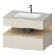 Duravit Einbauwaschtisch-Möbel-Set Qatego 80x55x60cm, E na/tau matt, Konsolen-Waschtischunterbau-1