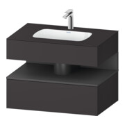 Duravit Einbauwaschtisch-Möbel-Set Qatego 80x55x60cm, gra m/Gr m, Kon-WTU, B