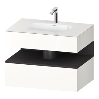 Duravit Einbauwaschtisch-Möbel-Set Qatego 80x55x60cm, gra m/we g, Kon-WTU, B