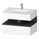 Duravit Einbauwaschtisch-Möbel-Set Qatego 80x55x60cm, gra m/we ma, Konsolen-Waschtischunterbau-1