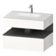 Duravit Einbauwaschtisch-Möbel-Set Qatego 80x55x60cm, gra m/we matt, Konsolen-Waschtischunterbau-1