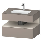 Duravit Einbauwaschtisch-Möbel-Set Qatego 80x55x60cm, T m/ba m, Kon-WTU, Nischenb