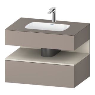 Duravit Einbauwaschtisch-Möbel-Set Qatego 80x55x60cm, T m/ba m, Kon-WTU, Nischenb