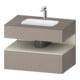 Duravit Einbauwaschtisch-Möbel-Set Qatego 80x55x60cm, T m/ba m, Kon-WTU, Nischenb-1