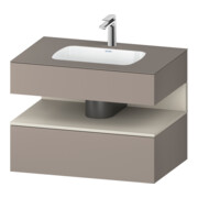 Duravit Einbauwaschtisch-Möbel-Set Qatego 80x55x60cm, T m/ba m, Kon-WTU, Nischenb