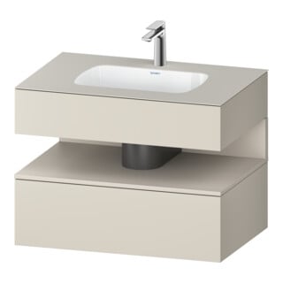 Duravit Einbauwaschtisch-Möbel-Set Qatego 80x55x60cm, T m/ta m, Kon-WTU, Nischenb
