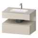 Duravit Einbauwaschtisch-Möbel-Set Qatego 80x55x60cm, T m/ta m, Kon-WTU, Nischenb-1