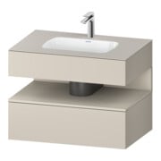 Duravit Einbauwaschtisch-Möbel-Set Qatego 80x55x60cm, T m/ta m, Kon-WTU, Nischenb