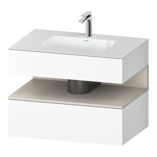 Duravit Einbauwaschtisch-Möbel-Set Qatego 80x55x60cm, T m/we m, Kon-WTU, Nischenb