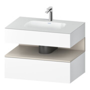 Duravit Einbauwaschtisch-Möbel-Set Qatego 80x55x60cm, T m/we m, Kon-WTU, Nischenb