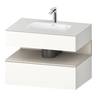 Duravit Einbauwaschtisch-Möbel-Set Qatego 80x55x60cm, T m/we m, Kon-WTU, Nischenb