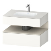 Duravit Einbauwaschtisch-Möbel-Set Qatego 80x55x60cm, T m/we m, Kon-WTU, Nischenb