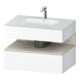 Duravit Einbauwaschtisch-Möbel-Set Qatego 80x55x60cm, T matt/weiß ma, Konsolen-Waschtischunterbau-1