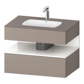 Duravit Einbauwaschtisch-Möbel-Set Qatego 80x55x60cm, w g/b m, Kon-WTU, Nischenb