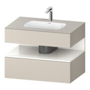 Duravit Einbauwaschtisch-Möbel-Set Qatego 80x55x60cm, w g/tau m, Kon-WTU, Nischenb-1