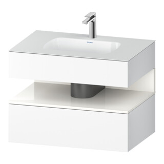 Duravit Einbauwaschtisch-Möbel-Set Qatego 80x55x60cm, w hgl/we m, Kon-WTU, B