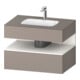 Duravit Einbauwaschtisch-Möbel-Set Qatego 80x55x60cm, w m/ba ma, Konsolen-Waschtischunterbau-1