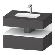 Duravit Einbauwaschtisch-Möbel-Set Qatego 80x55x60cm, w m/Gr m, Kon-WTU, Nischenb