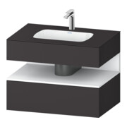 Duravit Einbauwaschtisch-Möbel-Set Qatego 80x55x60cm, w m/Gr m, Kon-WTU, Nischenb