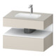 Duravit Einbauwaschtisch-Möbel-Set Qatego 80x55x60cm, w m/ta m, Kon-WTU, Nischenb-1
