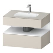 Duravit Einbauwaschtisch-Möbel-Set Qatego 80x55x60cm, w m/ta m, Kon-WTU, Nischenb