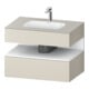 Duravit Einbauwaschtisch-Möbel-Set Qatego 80x55x60cm, w m/ta m, Kon-WTU, Nischenb-1