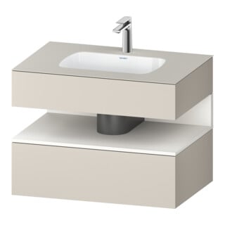 Duravit Einbauwaschtisch-Möbel-Set Qatego 80x55x60cm, w m/ta m, Kon-WTU, Nischenb