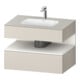 Duravit Einbauwaschtisch-Möbel-Set Qatego 80x55x60cm, w m/ta m, Kon-WTU, Nischenb-1