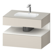 Duravit Einbauwaschtisch-Möbel-Set Qatego 80x55x60cm, w m/ta ma, Konsolen-Waschtischunterbau-1