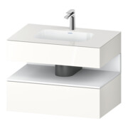 Duravit Einbauwaschtisch-Möbel-Set Qatego 80x55x60cm, w m/we g, Kon-WTU, Nischenb