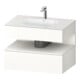 Duravit Einbauwaschtisch-Möbel-Set Qatego 80x55x60cm, w m/we hgl, Konsolen-Waschtischunterbau-1
