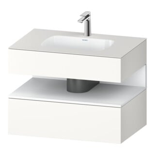 Duravit Einbauwaschtisch-Möbel-Set Qatego 80x55x60cm, w m/we m, Kon-WTU, Nischenb