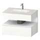 Duravit Einbauwaschtisch-Möbel-Set Qatego 80x55x60cm, w m/we m, Kon-WTU, Nischenb-1