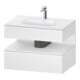 Duravit Einbauwaschtisch-Möbel-Set Qatego 80x55x60cm, w ma, Konsolen-Waschtischunterbau, Nischenb-1