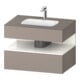 Duravit Einbauwaschtisch-Möbel-Set Qatego 80x55x60cm, we hg/b ma, Konsolen-Waschtischunterbau-1