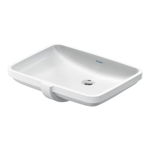 Duravit Einbauwaschtisch No. 1 55x40cm, EB v u, o. HL, m ÜL, o. HLB, we