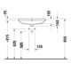 Duravit Einbauwaschtisch No. 1 55x40cm, EB v u, o. HL, m ÜL, o. HLB, we-3