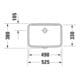 Duravit Einbauwaschtisch No. 1 EB v u, o HL, HL, m ÜL, geschli., we-3
