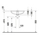 Duravit Einbauwaschtisch No. 1 EB v u, o HL, HL, m ÜL, geschli., we-4