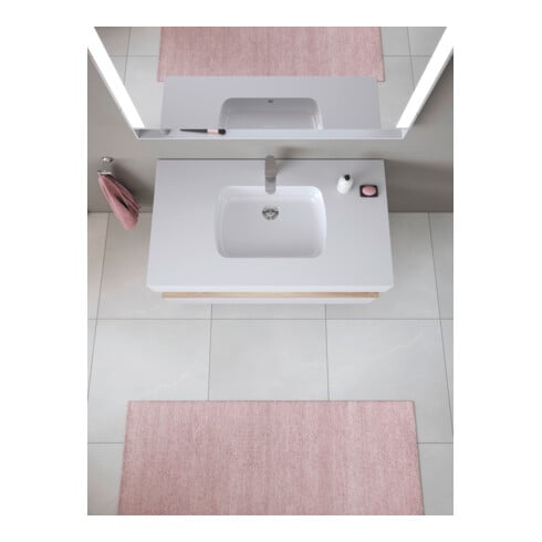 Duravit Einbauwaschtisch Qatego 48x32cm, EB v u, o HL, HL, m Ü, we hgl