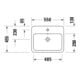 Duravit Einbauwaschtisch Qatego 55x45,5cm, EB v ob, m Hahnloch, we. hgl-4
