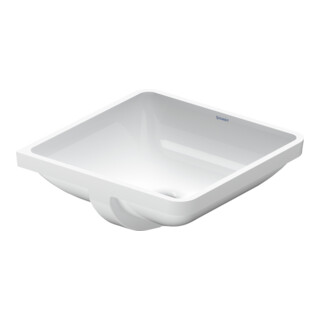 Duravit Einbauwaschtisch Starck 3 43x43cm, EB v unt, o. HL, HLB, m ÜL, we