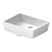 Duravit Einbauwaschtisch Vero 43x31,5cm, EB v unt, o. HL, m ÜL, weiß-2